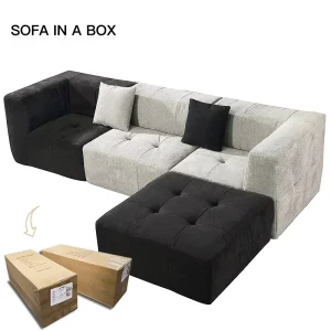 Influencer Recommended Living Room Compressed Sofa CE Certified Sectional Modular Corner Vacuum Sofa