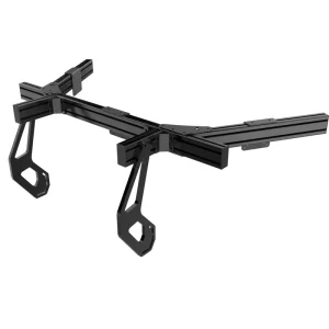 Integrated Triple Monitor Bracket, Adjustable Multi-Screen Mount for Aluminum Sim Rigs