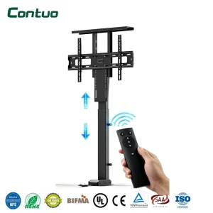 Intelligent Motorized TV Mount Invisible Remote Control Lifting Bracket Steel Material 32 70″ Compatible 600×400 VESA for