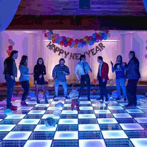 Interactive Sensor-Controlled Quick-Snap 3D Infinity Mirror LED Floor Panel for Children’s Active Games