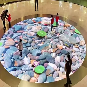Interactive Waterproof 4K HDR10+ LED Dance Floor Display 5000 cd Brightness Adobe RGB 98% for Parties Weddings and Exhibitions
