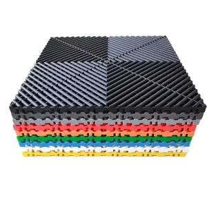 Interlock PP Garage Flooring Tiles Tiles Floor Slab Rib Garage Floor PP Floor Mat