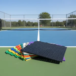 Interlocking PP Click Anti-Slip Garage Floor Mats Outdoor Waterproof Graphic Design