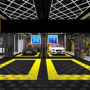 Interlocking Plastic Floor Tiles for Park, Garage, Indoor Warehouse