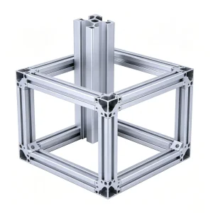 Interlocking T-Slot Hollow Aluminum Extruded Profile Modular Assembly Frame for Automated Assembly Line Fixture