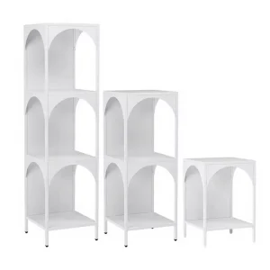 Iron Partition Shelving Industrial Style Display Bookshelf Multi-Tier Floor Shelf