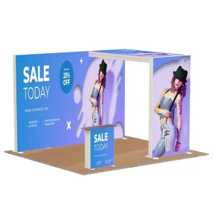 JC Custom Exhibit Expo Assembly Big Disassemble Diy Tool Free Updated Display Ultra Led Slim Light Box Trade Show Display