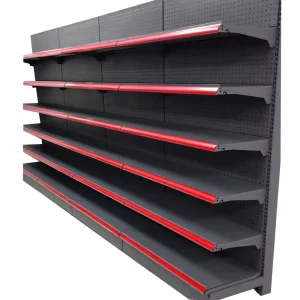 JIACHUANG Light Duty Single Sided Metal Supermarket Display Rack Boltless Assembly Durable Powder Coated Finish Supermarkets