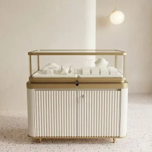 Jewelry Glass Display Cabinet for Necklaces and Earrings