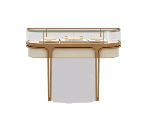Jewelry Store Interior Design Glass Display Cabinet for Necklaces and Earrings