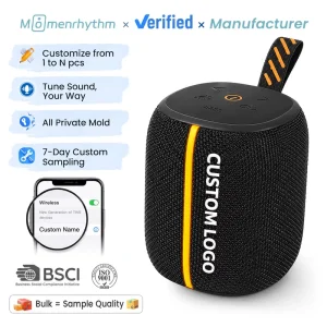 K10 Portable BT Wireless Speaker with 1200mAh Battery, TF Card and AUX for Camping, Hiking and Travel
