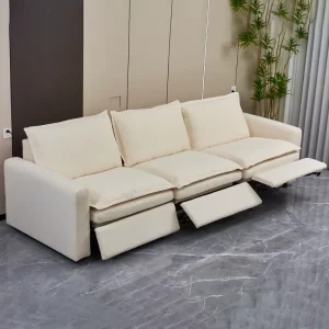 KD Design Modular Recliner Sofa Set Removable Washable Fabric Power Motion Sectional Sofa with Flexible Layout