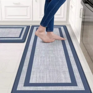 Kitchen Anti Drop Oil Proof and Water Absorbent Floor Mats Non Slip Wash Free Wipeable Carpet for Household Use Kitchen Mats