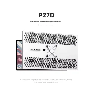 Kuycon P27D 500cd m Brightness 10 Bit Color Depth One piece Center Frame 27 Inch 144hz Gaming Monitor 4k Screens Without Bracket