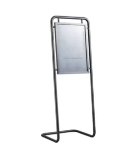 L-Shape Sign Display Stand for Exhibition, Museum, and Hotel Lobby