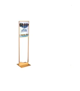 L-Shape Sign Stand Display Rack for Exhibitions, Museums, and Hotel Lobbies