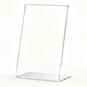 L-Type Acrylic Plastic Table Card Stand Desktop Vertical Advertising Display Board A4 Menu Holder