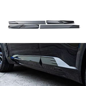 LD Style Gloss Prepreg Dry Carbon Fiber Lower Door Moldings Side Door Trim Aerodynamic For BMW XM G09