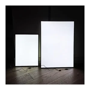 LED Advertising Light Box Aluminum Frame Tempered Glass Slim Menu Display