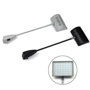 LED Booth Arm Light AC100-240V Linkable Trade Show Spot Lamp 60/120 Beam Angle 3000K-5700K Color Temperature SAA