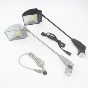 LED Both Arm Stand Light Adjustable Color Temperature (2700K 6000K) IP44 Rated Exhibition Booth Lighting Trade Show Display Lamp