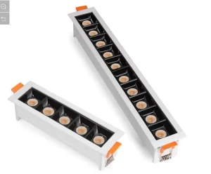 LED Downlight Spot Light Line Light Creative Linear Long Strip Living Room Corridor Recessed Grille Light Bar