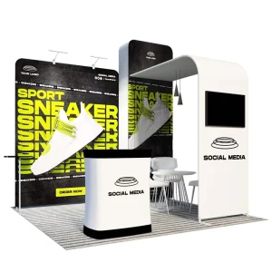 LED Exhibition Display Stand Light Box Trade Show Booth