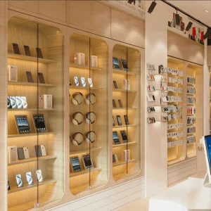 LED Floating Display Shelf for Retail Stores, Clothing, and Eyewear