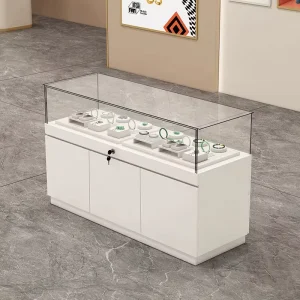 LED Glass Display Cabinet LK-BL600 for Company Showroom Use