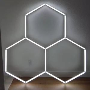 LED Hexagon Light Adjustable Exhibition Light with Flexible Angles Ideal for Trade Show Displays & Booths