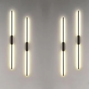 LED Long Strip Aluminum Wall Lamp E27 Base 6W 2700K Warm White 85-265V Indoor Outdoor