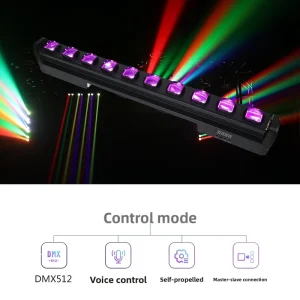 LED Long Strip Stage Light Matrix 10x15W RGBW 4-in-1 with 100-240V Input and IP Rating