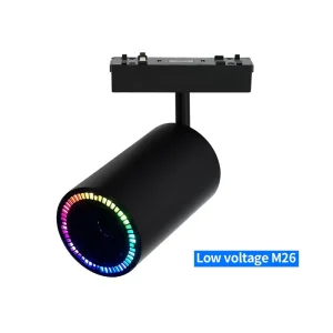 LED Magnetic Track Light System with Voice Control Bluetooth Hi-Fi Music Speaker Dimmable for Home and Hotel Indoor Use