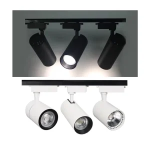 LED Magnetic Track Spotlight Adjustable Color IP55 4000K 12W Aluminum Body Suspended Installation Track Light Supplier