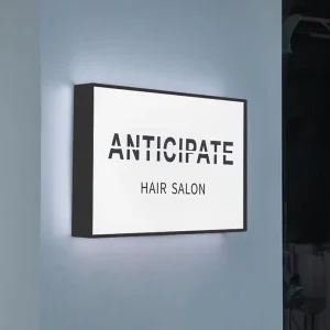 LED Rectangle Single Sided Advertising Light Box Waterproof Wall Mounted Outdoor Store Signage Aluminum Hanging Acrylic Iron Art