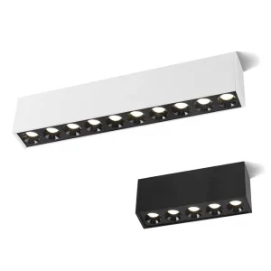 LED Surface Ceiling Mounted Modern Minimalism Long Strip Spotlight Full Spectrum Rectangular Linear Light Living Dining Grille