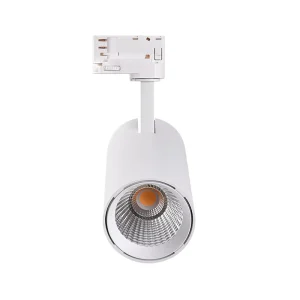 LED Track Spotlight, 45W/50W, Aluminum Housing, Black and White