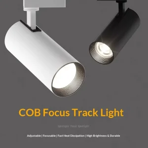 LED Track Spotlight for Clothing Store and Exhibition Hall COB 30W 40W Warm Light Slide Rail