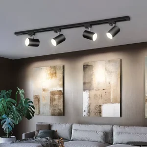 LED Track Spotlights Clothing Store Background Wall Spotlight COB Aluminum Guide Lights Bright Commercial Track Lights
