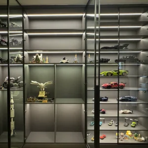 LED Transparent Glass Display Cabinet for Collectibles