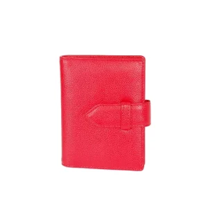 Large Capacity PU business card holder with many plastic PVC clear pockets leather name card holder for women