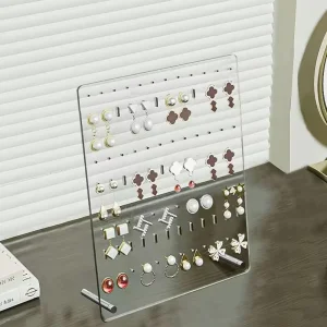 Large Capacity Transparent Acrylic Standing Display Rack for Jewelry and Toys
