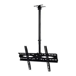 Large Ceiling TV Mount Bracket Cold Rolled Steel Adjustable Height Tilt Swivel for 40 80 Inch LED LCD Flat Screen TV