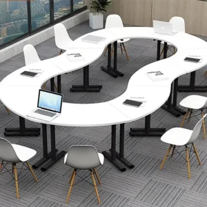Large Conference Table and Chair Set for Meeting Rooms and Training