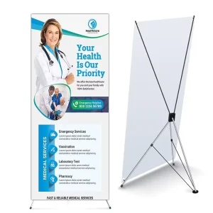 Large Event Backdrop Banner Display Stand for Weddings