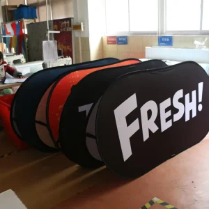 Large Flex Banner Pop-Up A-Frame Stand for Gymnasium