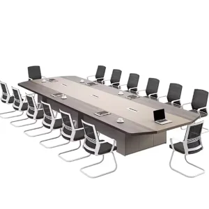Large Lightweight Modern Conference Table and Chair Set for Office Meeting Rooms