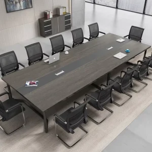 Large Long Training Table and Chair Set for Conference Rooms