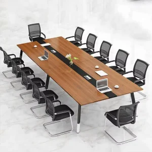 Large Rectangular Office Conference Training Negotiation Table and Chair Set