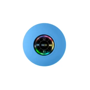 Large Suction Cup Waterproof for 5.0 Speaker with LED Light Plastic Cabinet Portable for Bathroom